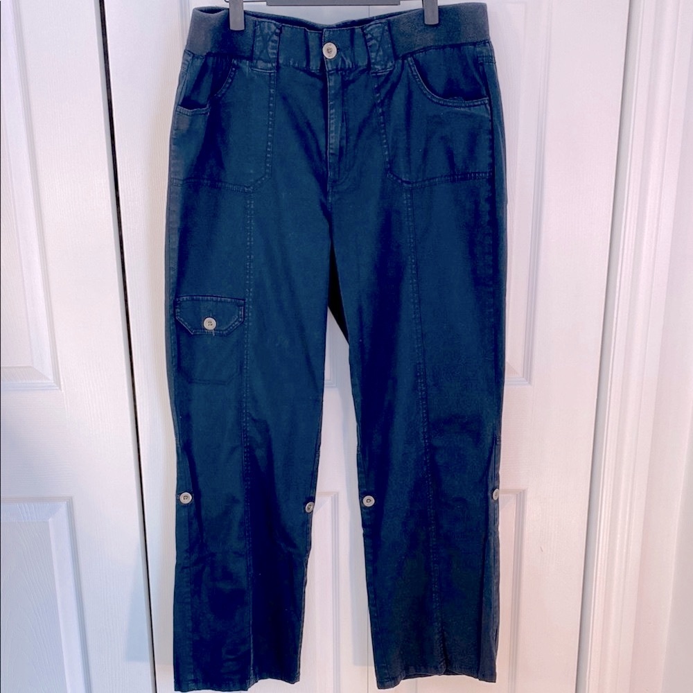 2 for $25 - Denver Hayes Adjustable Length Cargo Pants, Navy Blue, XL